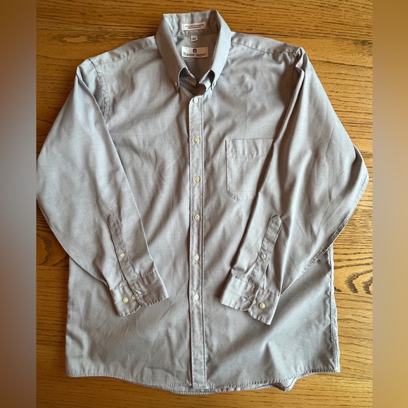 Etienne Aigner Mens Sz 16.5 32-33 Gray Button Down Long Sleeve Shirt - Picture 3 of 6